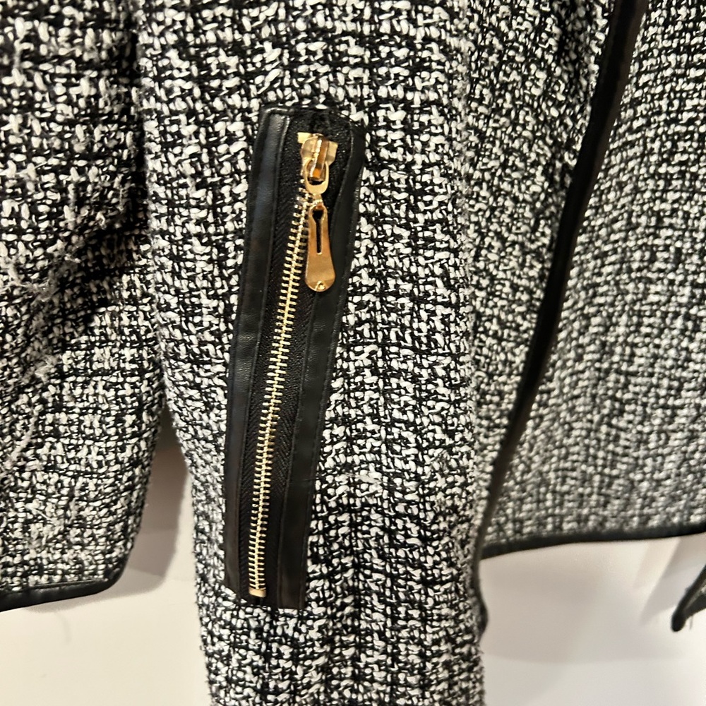 Black and white tweed blazer - Picture 2 of 3
